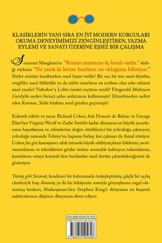 Tolstoy Gibi Yazmak: En Büyük Yazarlarımızın Zihinlerine Yolculuk - Richard Cohen