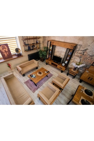 Ntconcept Ntconcept Masif Ağaç Loft Koltuk Takımı