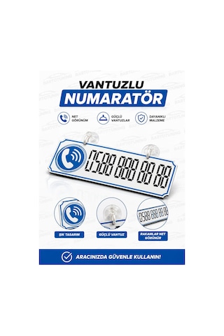 Opel Tigra Dekor Plakalı Numaratör Mavi 20,5 X 7,5
