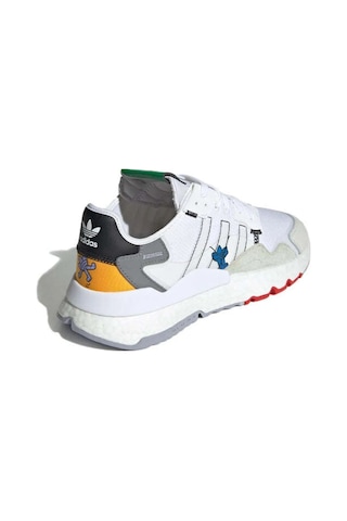 Adidas Nite Jogger Renkli Beyaz Sneaker Ayakkabı Beyaz