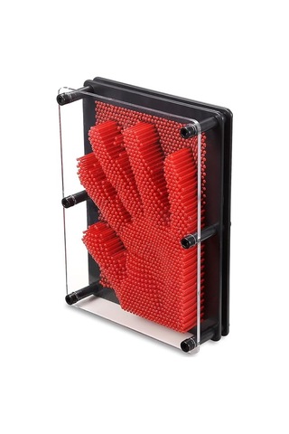 Küçük Boy 13x10 Cm Kırmızı Pin Art Vıp Red 3-dimensional Pin Sculpture Kırmızı Pinart 3d Çivi Sanatı