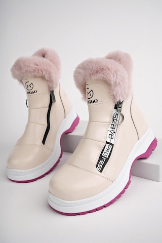 Muggo Bubble Garantili Kaymaz Taban İçi Kürklü Yandan Fermuarlı Çocuk Bot 001