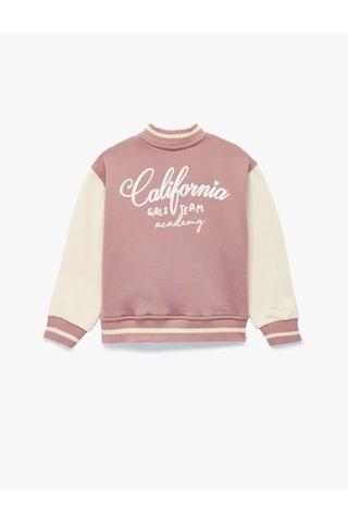 Koton Bomber Kolej Pembe Kız Bebek Ceket 6wmg60004ak Pembe