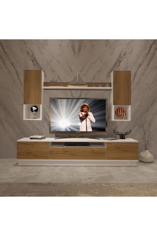 Decoraktiv Trendstyle 5das Mdf Tv Ünitesi Tv Sehpası Beyaz - Pera