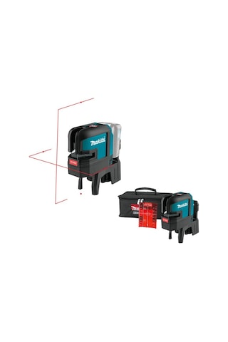 Makita 4 Nokta Kırmızı Çapraz Çizgi Lazeri Akülü Sk106dz