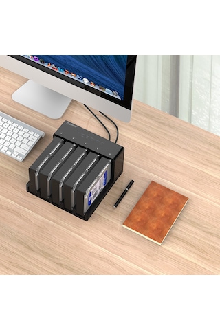 Orico 6558us3-c 5x 2.5"/3.5" Sata Hdd Yuva, Max.5x18tb Desteği,tak&çalıştır,kolay Kurulum Disk İstasyonu 6558us3-c