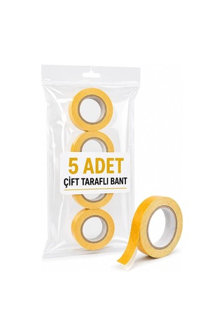5 Adet Çift Taraflı Köpük Bant Güçlü Yapışkanlı Bant Diğer
