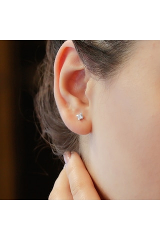 Lova 0.25 Karat Pırlanta Tektaş Küpe - 3010001