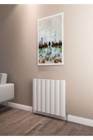 Warma Kavala Yatay Alüminyum Radyatör 660x600 Pütürlü Beyaz Ral 9016