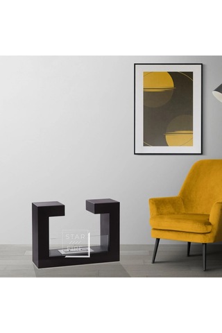 Starfire Stylish Taşınabilir Bioethanol Şömine Siyah