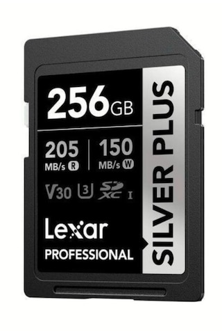 Lexar Professional 256 GB 205 MB/S Silver Plus SD Hafıza Kartı