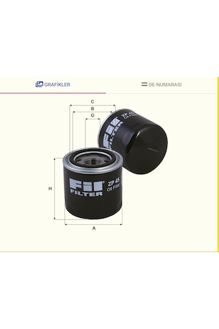 Zp45 Fil Filtre Bedford Jcb W930/15 P552819 Lf 3415