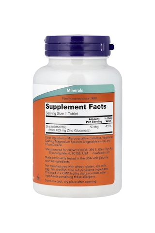 Zinc 50 Mg 250 Tablets