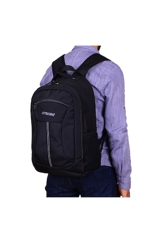 Strong Okul Çantası. Günlük Sırt Çantası. Seyahat Çantası 201 Siy