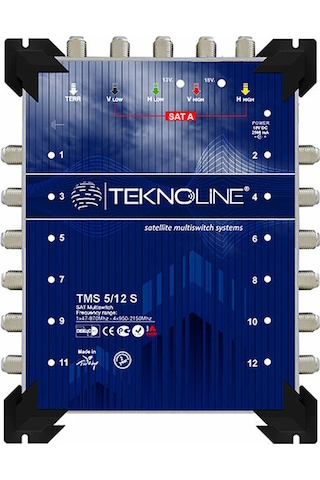 5X12 Sonlu Multiswitch Uydu Dağıtım Santrali Teknoline