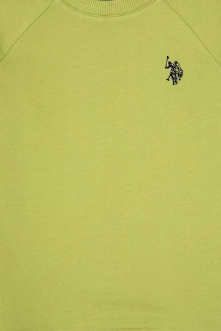 U.S. Polo Assn. Erkek Çocuk Fıstık Yeşili Basic Bisiklet Yaka Sweatshirt 50313832-VR087