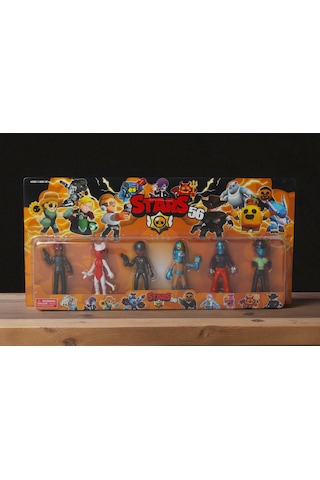 Brawl Stars 6'lı Koleksiyon Karakter Figür Seti 12 Cm Eklemli Oyuncak Kahramanlar Seti Brawl Stars