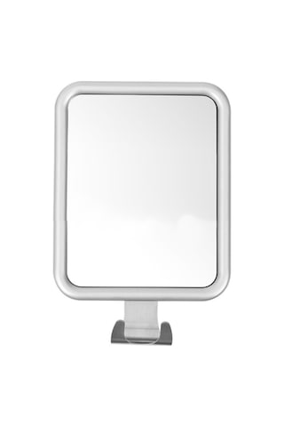 Gajeena Banyo Duş Buhar Koruyucu Ayna - Tıraş & Makyaj İçin, Süngerli Arka, Delme Yok, Halkalı, Gri A1341900 Gümüş