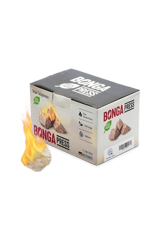 Bonga Sıkıştırılmış Press Tutuşturucu %100 Doğal - 40 Adet 500 Gr