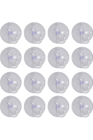 20 X Vakumlu Bardaklar Metal Kancalı Şeffaf Plastik Bardaklar Pencere Dekorasyonu Dolap Vantuzu Noel Dekorasyonlarını Asmak İçin Mükemmel Şeffaf