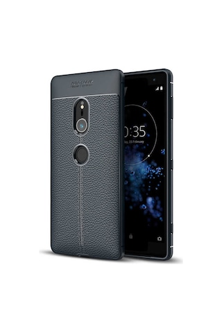 Sony Xperia Xz2 Kılıf Zore Niss Silikon Kapak Lacivert