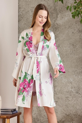 Pierre Cardin Saten Emprime Gecelik & Sabahlık Takım - 2415 001