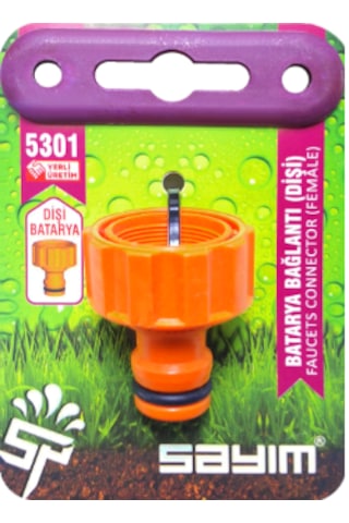Bahçe Hortumu Otomatik Musluk Bataryası Bağlantı Dişi 1/2 2 Adet