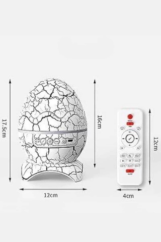 Northcity Yeni Nesil Gece Lambası Yumurta Speaker Dinozor Temalı Atmosfer Işığı Sıcak Sarı Işık
