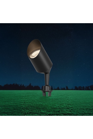 Braytron Spotlux Gu10 Bahçe Aydınlatma Armatürü - Gri Ip65 Su Geçirmez Çim Üstü Led Spot Siyah