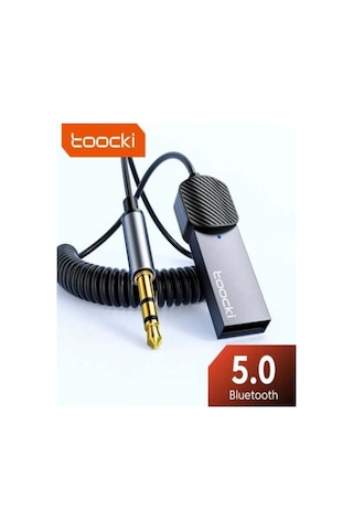 Toocki Aux Bluetooth Mikrofonlu Navigasyon Destekli Hi-fi Ses 3.5mm 5.0 Verici/hi-fi Ses Yeni Nesil Son Teknoloji Araç Kiti