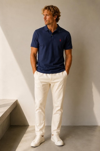 Alexandergardi Polo Yaka Düğme Detaylı T-shirt Lacivert - Kırmızı