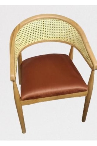 Sandalye Kolçak Hasır Ahşap Kayın Naturel Modern Tarz El Yapımı