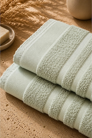 Sahra Model 2'li Banyo Havlu Seti Mint