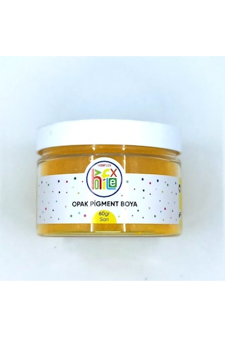 Epoksi Reçine Pigment Opak Toz Boya Sarı Renk 60 G