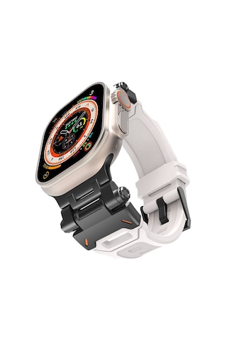 Watch 44mm Mkst Krd-108 Metal Başlıklı Silikon Kordon-siyah-starlight