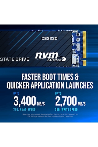 Pny Cs2230 2tb 3300/2600 Nvme Pcıe M.2 Ssd M280cs2230-2tb-rb