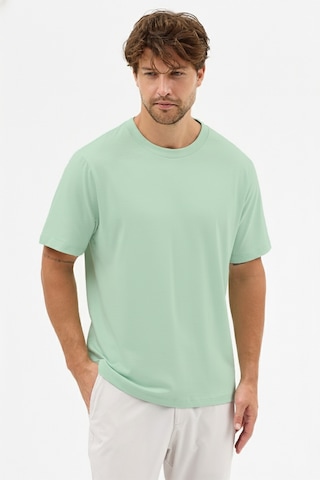 Goffra Erkek Premium Kalite Yoğun Dokulu Pamuklu T-shirt Yeşil M101-r0220-07 Yeşil