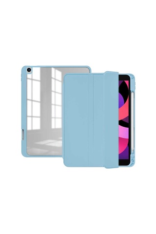 Apple Uyumlu iPad Pro 10.5 7.nesil 10.2 8.nesil Kılıf Nort Arkası Şeffaf Standlı Kapak