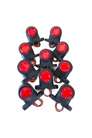 Ahmet Otomotiv 10'lu Paket Mini Takoz Kırmızı Beyaz 12v-24v