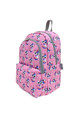 Superbag Kız Çocuk Ilkokul Çantası Unicorn Kedi Desenli Sırt Çantası Beslenmelik Ve Kalemlik 3'lü