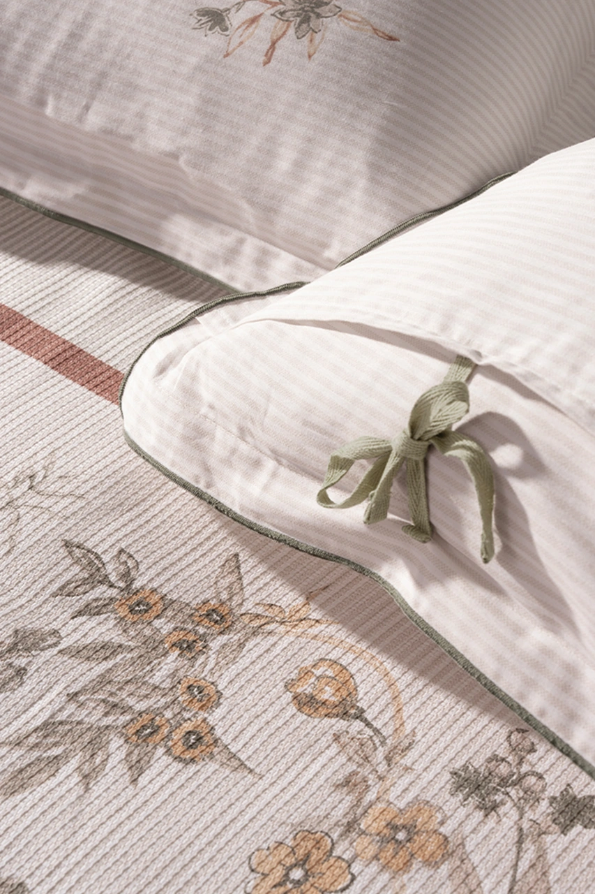 Puffy Imelda Tek Kişilik Pike Takımı - Adaçayı Adaçayı