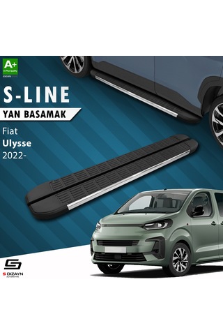S-dizayn Fiat Ulysse Kısa Şase S-line Krom Yan Basamak 213 Cm 2022 Üzeri A+ Kalite