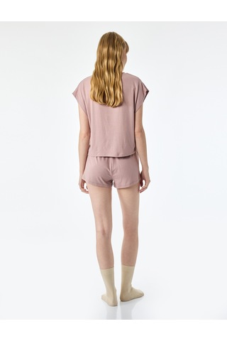 Koton Beli Lastikli Rahat Kesim Modal Pijama Altı Pembe 6slk80007mk Gül