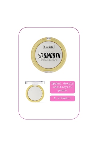 Callista So Smooth Setting Powder Makyaj Sabitleyici Toz Pudra - 01 Bake Me Up - Transparan