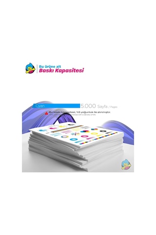 Hp Color Laserjet Pro Mfp M477fnw Cf411x Mavi Uyumlu Toner Çipli
