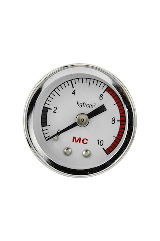 Qingmipy Dıy Su Bitkileri Akvaryum Karbon Dioksit Co2 Manometresi, Metal Tank Basınç Ölçer, 6 4mm Pu Boru Bağlantısı, 1-10 Kgf/cm² Aralığı