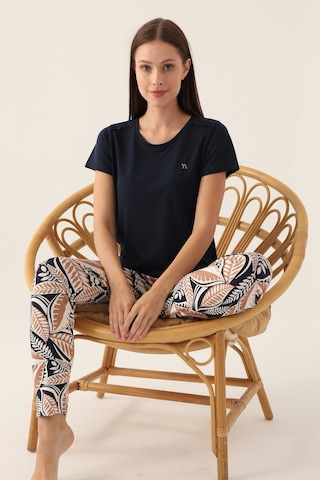 Arnetta 2914 Kadın Kısa Kol Pijama Takımı Lacivert