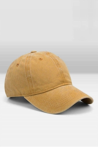 Külah Erkek Eskitme Şapka Yazlık Outdoor Kep Kasket-Hardal
