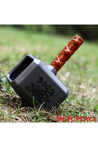 Thor'un Çekici Mjolnir Figürlü Seramik Kupa Çok Renkli