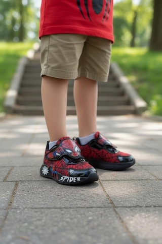Spıderman 838 Erkek Çocuk Işıklı Sneaker Kırmızı